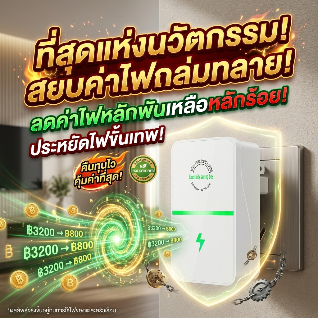 🔋ลงทุนเล็ก ประหยัดมาก💵 ตัวประหยัดไฟ ประหยัดไฟ ลดค่าไฟ เครื่อง ประหยัดไฟในบ้าน ประหยัดค่าไฟฟ้า เครื่องประหยัดไฟ