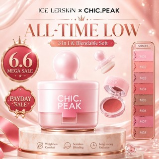 ICE LERSKIN & CHIC.PEAK Liquid Blush Makeup Cloud Velvet Soft Matte Blush Long Lasting Waterproof Natural Korean Glow