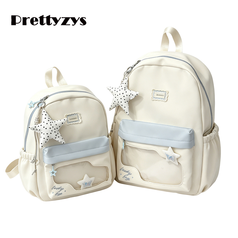 Backpack Prettyzys 2026 Korean Oxford  2 Sizes Small & Large Capacity Go To School For Teenage girl