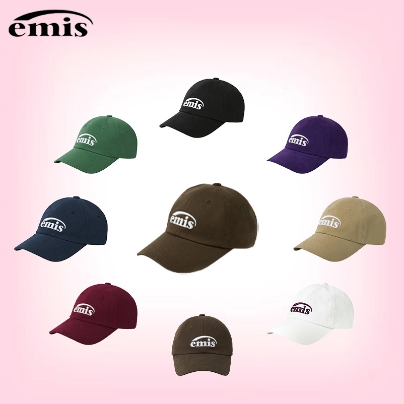แท้ / พร้อมส่ง EMIS เย็บปักถักร้อยจดหมาย  Classic Baseball Cap