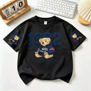 NASA เสื้อแขนสั้นเด็กชาย เกาหลี เสื้อเด็ก ผลิตจากผ้าฝ้าย 100% พิมพ์ลายแฟชั่น ระบายอากาศ สวมใส่สบาย ลำลอง
