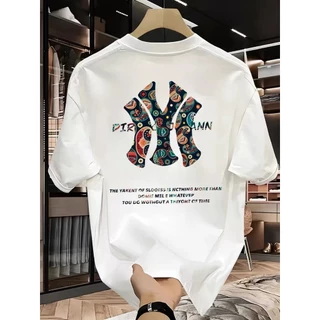【Top เสื้อยืดแขนสั้น】 เสื้อยืดคอกลมสีพื้น ผ้าฝ้าย 100% ระบายอากาศดี ดีไซน์เก๋ เหมาะสำหรับเยาวชน ลำลอง