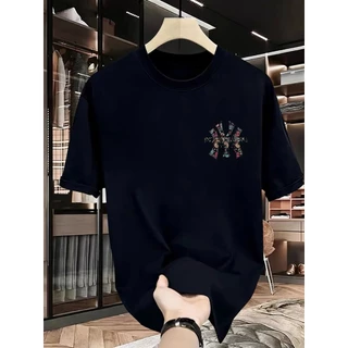 【Top เสื้อยืดแขนสั้น】 เสื้อยืดคอกลมสีพื้น ผ้าฝ้าย 100% ระบายอากาศดี ดีไซน์เก๋ เหมาะสำหรับเยาวชน ลำลอง