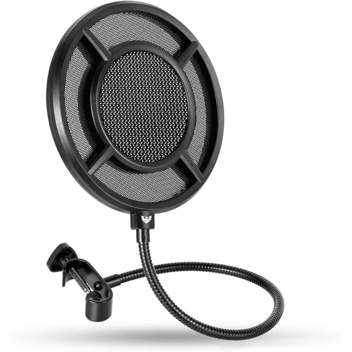 Mic Pop Filter, Professional Metallic Mic Pop Filter Mesh สําหรับ Blue Yeti และไมโครโฟนอื่นๆ, ARISEN