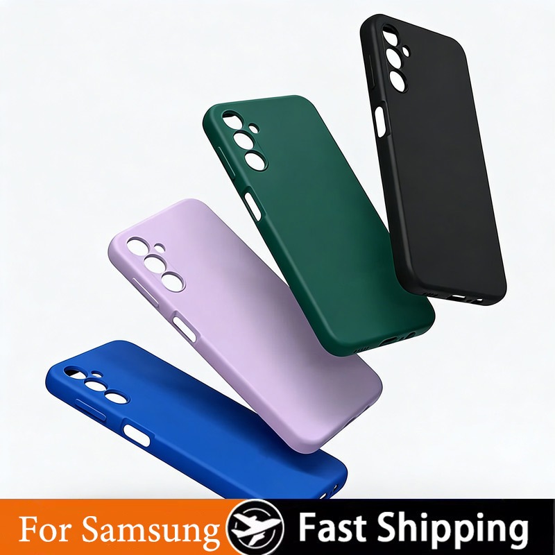 ลูกอมขอบตรงเคสซิลิโคนกันกระแทก Samsung ss Galaxy A07 A06 A17 A16 A15 A56 A55 A05 A05s A14 A04s A04E A04 A13 A23 A33 A53 A73 4G 5G 2023 2025