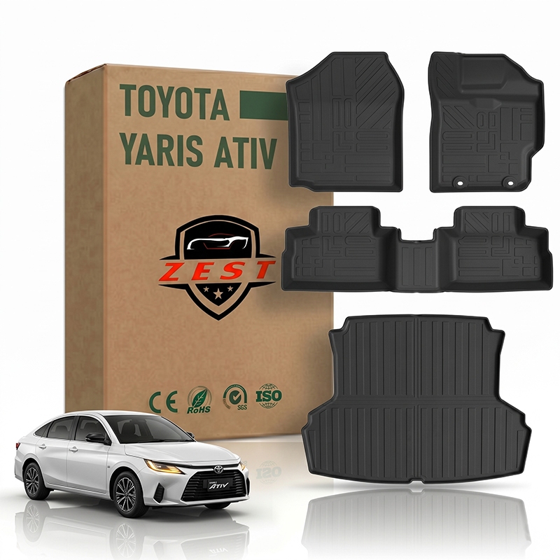 【ZEST】พรมปูพื้นรถยนต์ TOYOTA YARIS ATIV [2022 - ปัจจุบัน] พรม พรมรถยนต์ คุณภาพสูง ราคาประหยัด ขายตรงจากโร