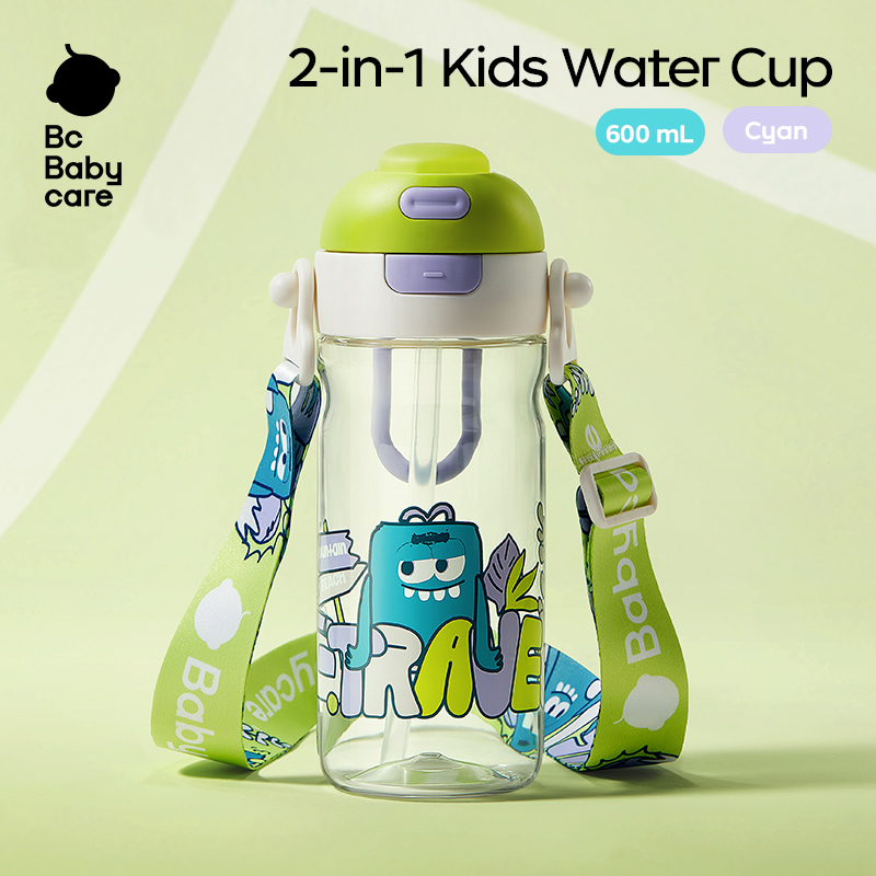 Bc Babycare ขวดน้ํา ความจุขนาดใหญ่ แบบพกพา 600 มล. สําหรับเด็กนักเรียน