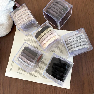 5ชิ้นเกาหลีสบายๆที่เรียบง่ายและทันสมัยผมหางม้าผูกผมยืดหยุ่นสูงปฏิบัติและอเนกประสงค์เชือกผมสําหรับความคิดเห็น