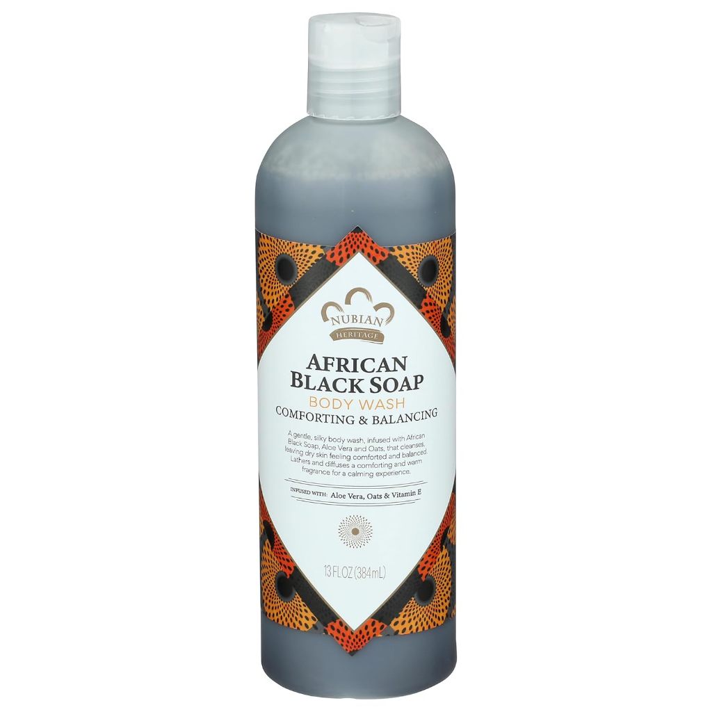 Nubian Heritage African Black Soap Body Wash 384ml
