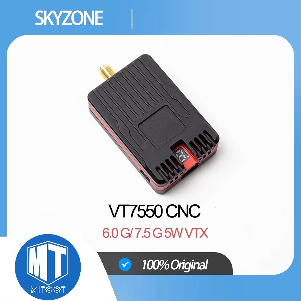 SKYZONE VT7550 7.5GHz 5W VTX CNC Shell สําหรับเครื่องบิน RC FPV ระยะไกล
