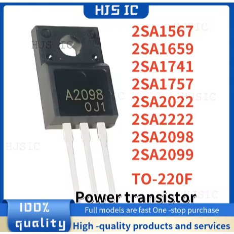 5PCS ใหม่ 2SA1567 2SA2098 2SA1659 2SA2222 2SA2022 2SA1741 2SA1757 2SA2099 TO220F A1567 A2098 A1659 A