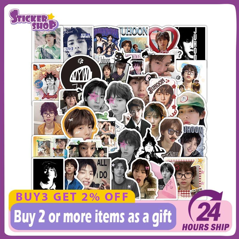 51PCS Kpop เด็กเกาหลีกลุ่ม Cortis Juhoon สติกเกอร์โทรศัพท์สติกเกอร์กันน้ําพัดลมของขวัญ