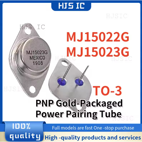 MJ15022 MJ15023 ( 5 ชิ้น MJ15022G และ 5 ชิ้น MJ15023G ) TO-3 PNP Gold-Packaged Power จับคู่หลอด