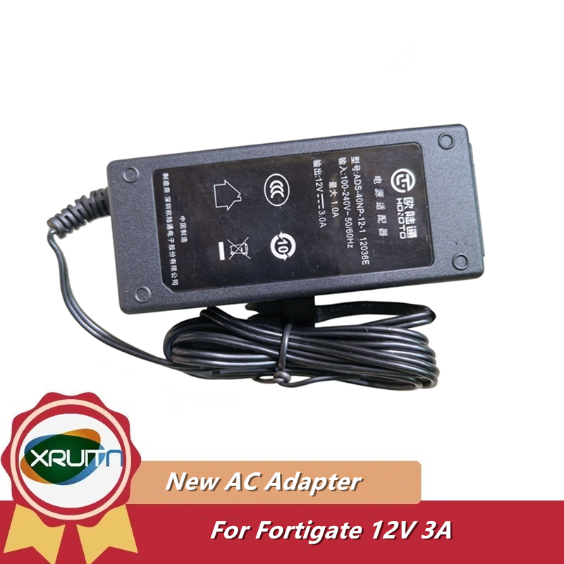 12V 3A 36W AC Adapter Charger สําหรับ Fortigate Fortinet Firewall FG-60C 60D 90D 50E 60E 30E 80E แหล
