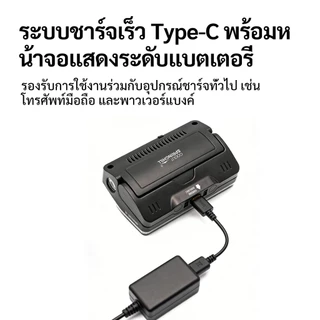 Gooutspringhill ไฟตั้งแคมป์ยุทธวิธี USB ชาร์จ LED เต็นท์โคมไฟกันน้ําติดทนนานบรรยากาศกลางแจ้งไฟฉุกเฉินสําหรับเดินป่าตั้งแคมป์ปิคนิค