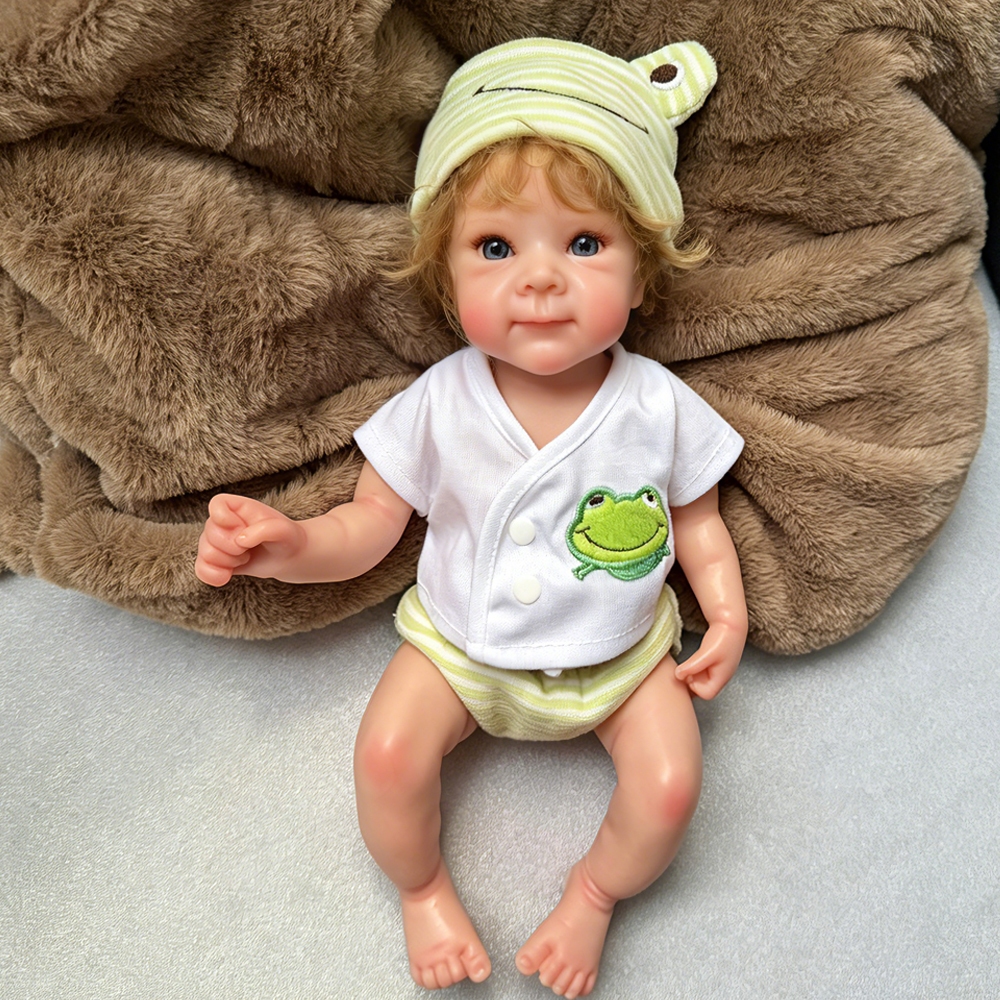 13 นิ้ว 34 ซม.ซิลิโคนตุ๊กตาเด็ก Reborn สาวเดิมผม Super soft ยืดหยุ่น realsitic ตุ๊กตาทารกแรกเกิดของขวัญที่ดีที่สุดของเล่นสําหรับหญิง bebe Reborn