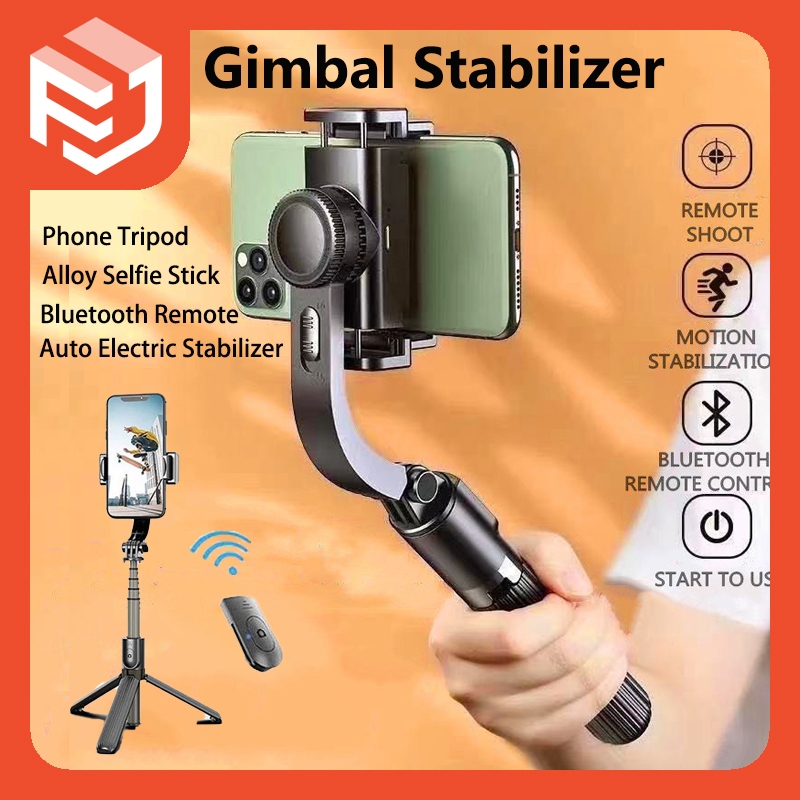 4in1 L08 Gimbal Stabilizer ไม้เซลฟี่ ระบบกันสั่น กันสั่นสำหรับมือถือขาตั้งกล้อง ด้วยรีโมทควบคุมบลูทู