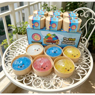 [🇹🇭⚡12hจัดส่ง] 3 ชิ้น Glitter Dumpling ความเครียดบรรเทาของเล่นช้า Rising Dumpling Squishy พร้อมกล่อง Fidget ของเล่นสําหรับเด็กผู้ใหญ่ Anti-Anxiety Gif