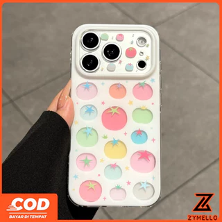 เหมาะสําหรับ OPPO A6S A6X A6 A5X A5 5G A5i A60 PRO A3 A3X A5 PRO A3 PRO A38 A79 A58 A18 A57 2022 A17 A95 ง่ายมะเขือเทศสีTPUเคสโทรศัพท์