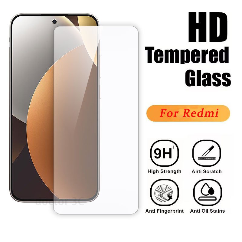 กระจกนิรภัยสําหรับRedmiหมายเหตุ15 14 13 12 12s 11 Pro 11s 10 10S 9T 9s 7 8 12C 10C 10A 9A 8A 7A 9C K