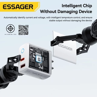 Essager 20W อะแดปเตอร์ชาร์จแบบรวดเร็ว QC3.0 พอร์ต USB และสายเคเบิล 1 เมตรสำหรับ Micro / Type-C / iP