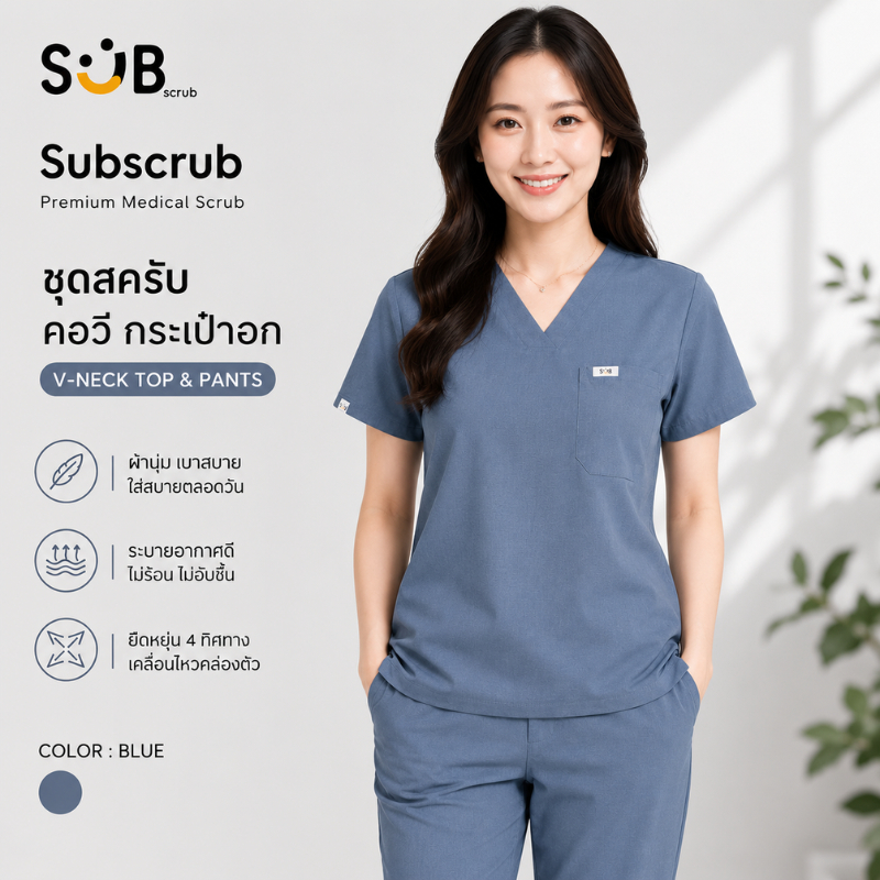 Subscrub  Medicafe collection สีฟ้า