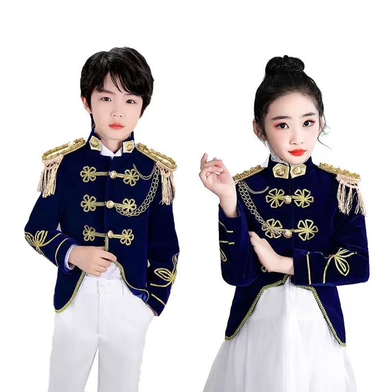 ชุดแต่งตัวฮาโลวีนและคริสต์มาสสำหรับเด็กชาย สไตล์เจ้าชาย ชุดคอสเพลย์วินเทจ ชุดสูทแบบโบราณ ในธีมยุคกลาง