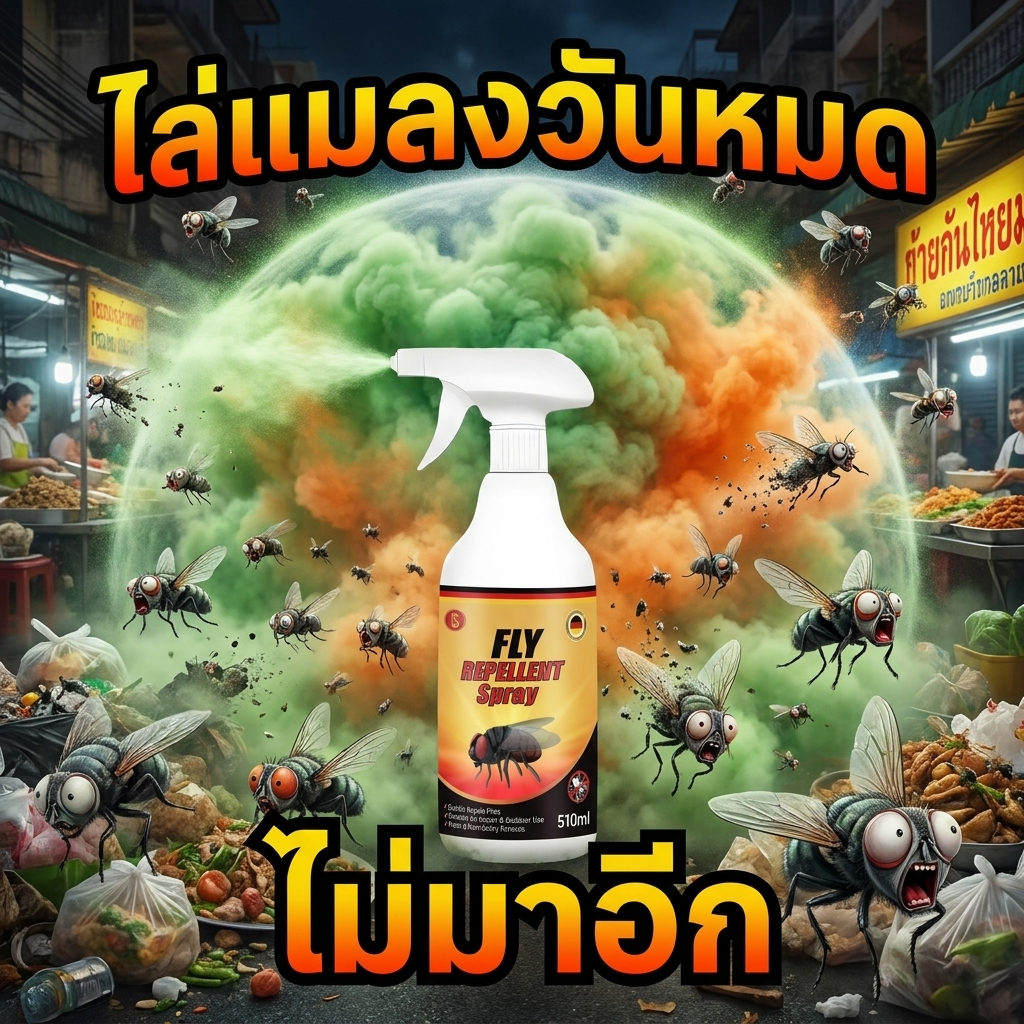 🪰จัดส่งไว🪰-MM-ไล่แมลงวัน สเปรย์ไล่แมลงวัน ไล่แมลงหวี่ ได้ผล 100% ใช้ได้ทั้งในบ้านและกลางแจ้ง ยาฉีดแมลงวัน ยาแมลงวัน