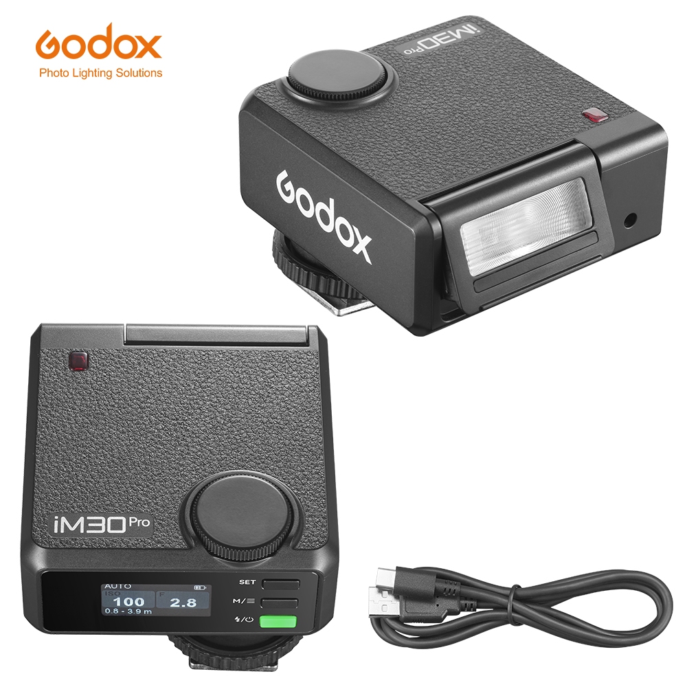 Godox iM30pro iM30 pro Mini Flash แฟลชแบบแมนนวลแบบพกพาสําหรับรุ่นกล้องต่างๆ