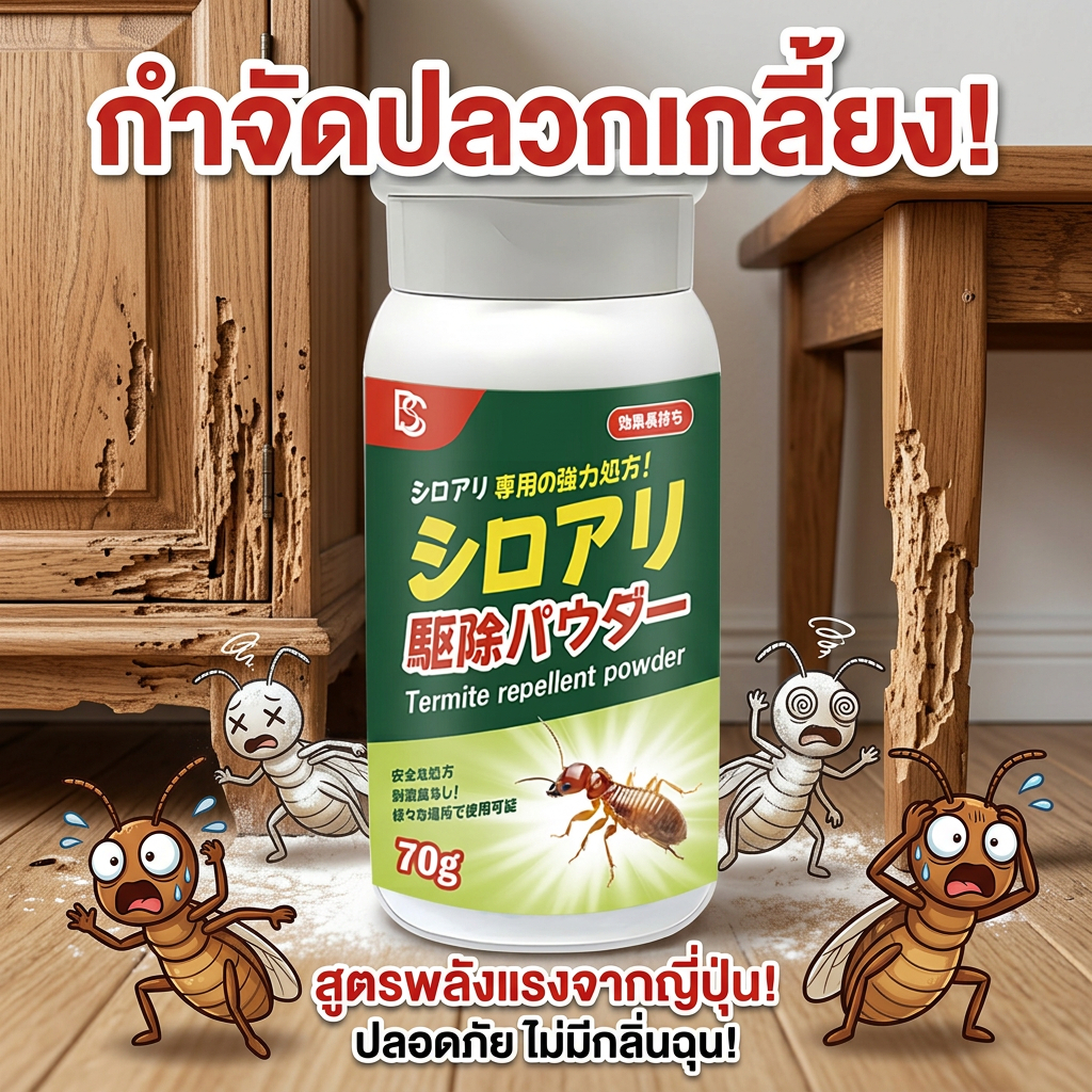 🐜กำจัดปลวกยกรัง บ้านปลอดภัยไร้ปลวกตลอดไป🐜-MM-  ยาฆ่าปลวก กำจัดปลวก ผงกำจัดปลวก เจาะรังลึก ยาปลวก ยากำจัดปลวก