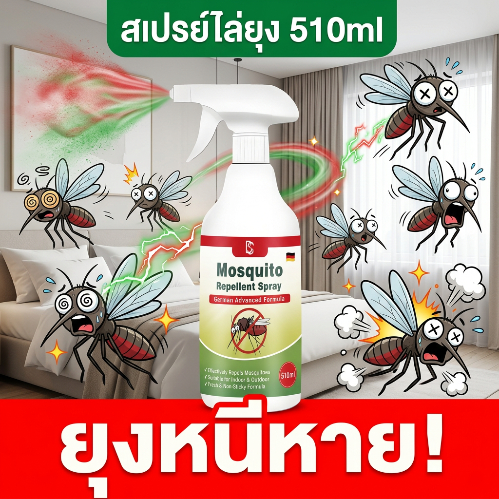 👉ทั้งบ้านปลอด👉-MM-ไล่ สเปรย์กัน ยากันยุง ป้องกันยาวนาน 24 ชั่วโมง สเปรย์ไล่ยุง ยาฉีดกันยุง
