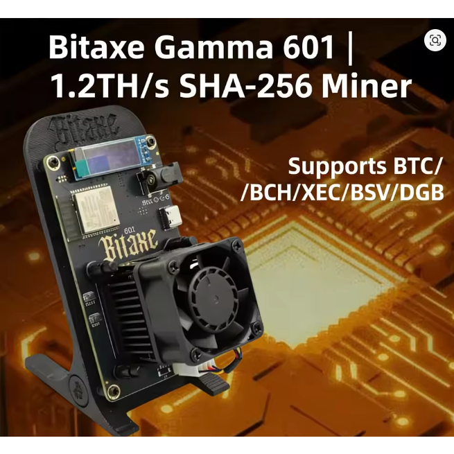 Solo Miner Gamma 601 1.2T ASIC BM1370 จาก Antminer S21 Pro btc Mining Machine Bitcoin Miner 20W