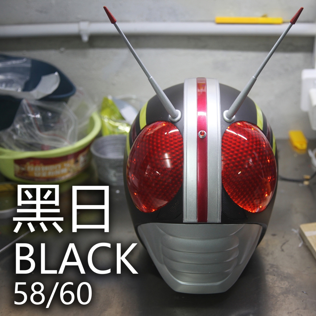 คาเมนไรเดอร์สีดําสีดําวัน3งการพิมพ์ขัดสีหมวกกันน็อคสําเร็จรูปสวมใส่คอสเพลย์