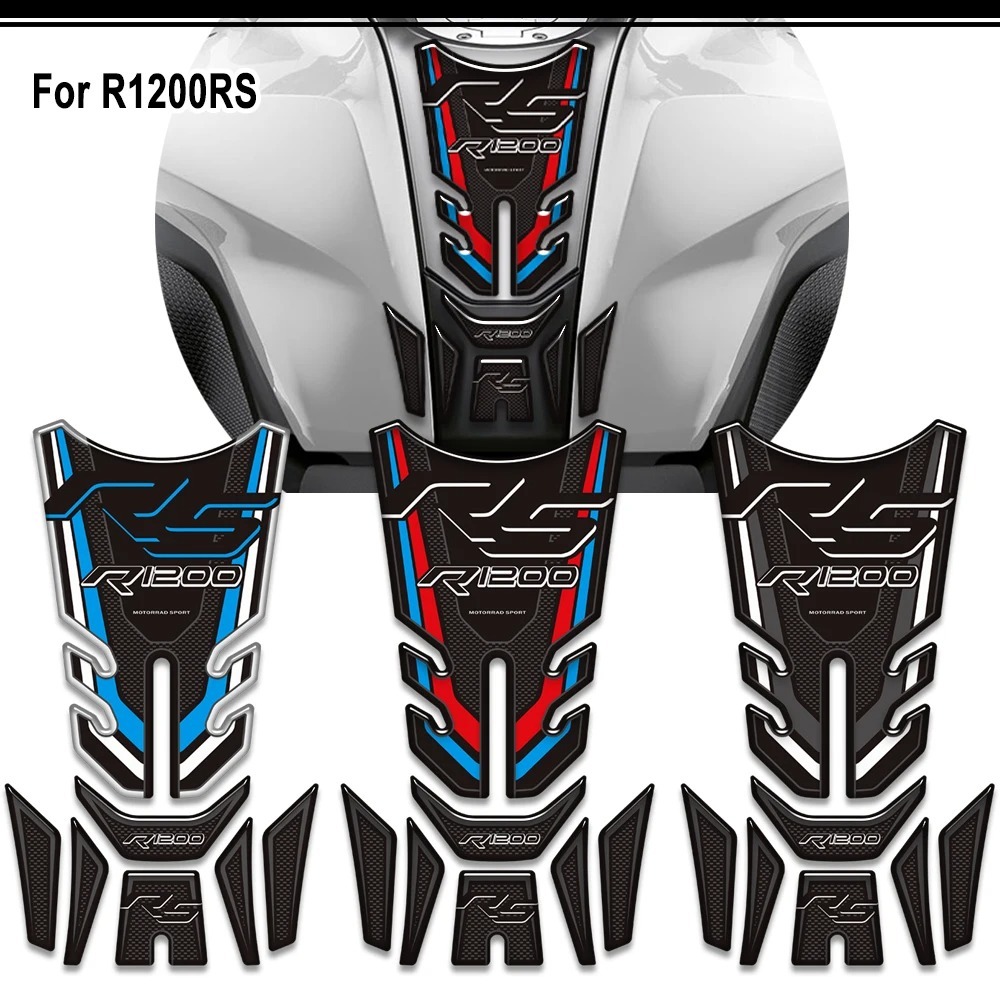 3D เรซิ่นรถจักรยานยนต์ Pad Protector สติกเกอร์สําหรับ BMW R1200RS R 1200 RS R1200 R1200RS