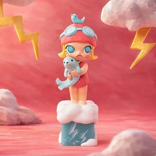 POPMART POPMART MOLLY Along the Road Landscape 20th Anniversary Series รูป Mystery Box ของเล่นของขวัญ