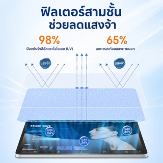 TBTIC ฟิล์มกระจกนิรภัย สำหรับ Samsung Galaxy Tab A9 Plus /A11 Plus S10 FE+/S9 FE+/S8 +/S7 FE ฟิล์มกระจก Samsung Galaxy Tab Plus ติดตั้งอัตโนมัติ
