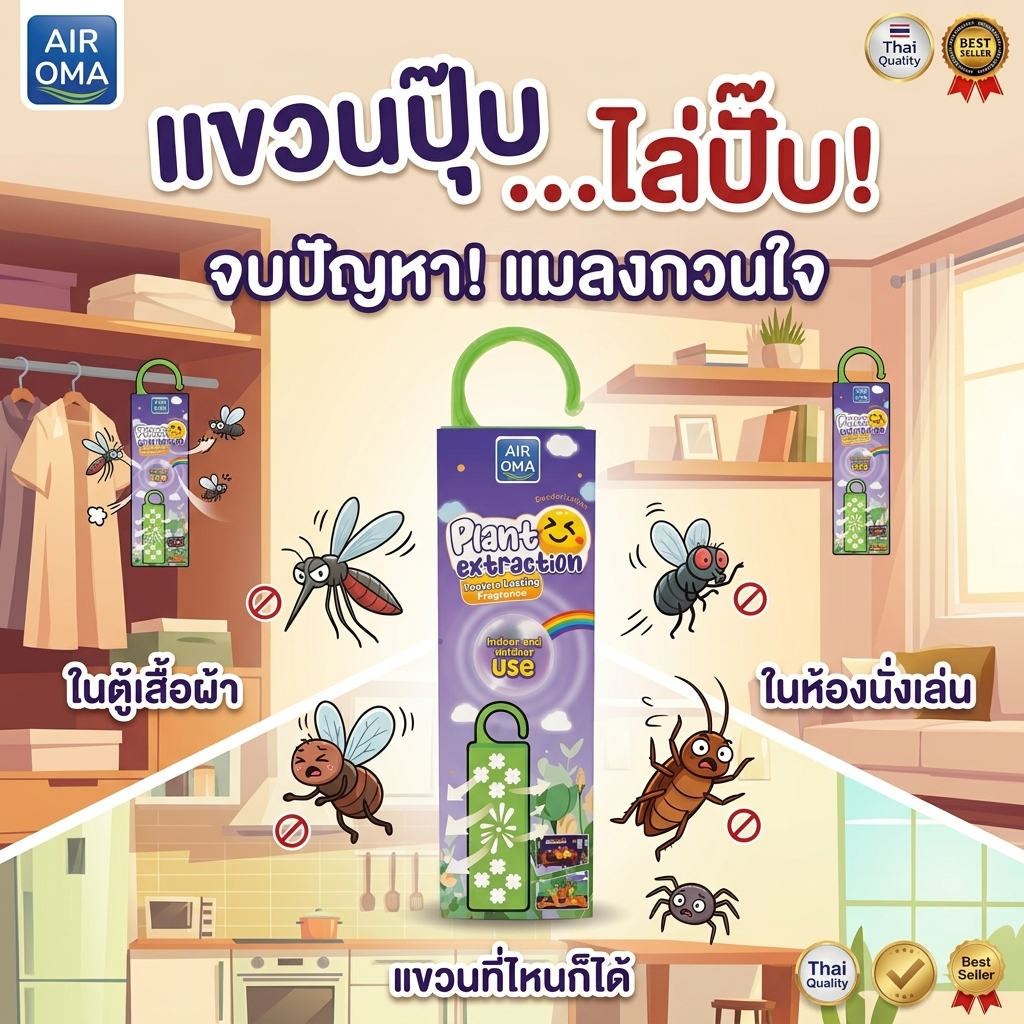 บล็อกไล่ยุง เจลไล่ยุง ไล่แมลงสาบ ไล่แมลง ศัตรูพืช วางได้ หรือฮัง