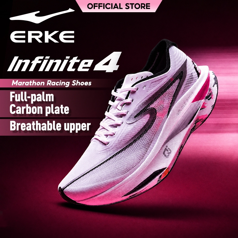 【ERKE】INFINITE 4（ZhiJing4）丨รองเท้าวิ่งมาราธอน PB รองรับแรงกระแทก สําหรับผู้ชาย 11126103235