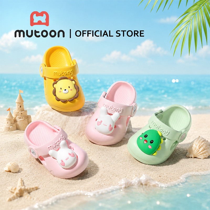 【Mutoon】รุ่นใหม่ ฤดูร้อน  รองเท้าคล็อกเด็กทารก ระบายอากาศดี พื้นนุ่ม กันลื่น สำหรับเด็กชายหญิง