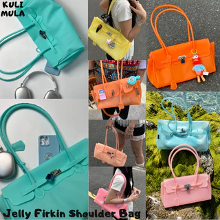 KULIMULA Kiiikiii Jelly Shoulder Bag กระเป๋าเจลลี่ กระเป๋ากันน้ำ สีพาสเทล กระเป๋าโท้ท ใช้งานได้ทุกวัน