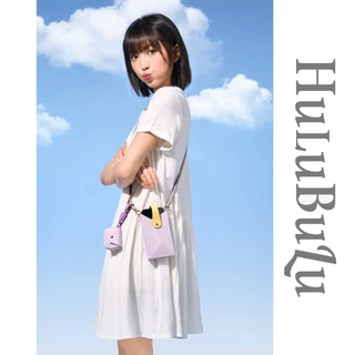 HuluBulu 2026 ชุดกระเป๋าใส่มือถือ+หูฟัง 📱 ใส่ iPhone 17 Pro Max AirPods Pro ได้ วัสดุ EVA กันน้ำกันคราบ สีพาสเทลจับคู่ได้เอง สายถักปรับได้ ดีไซน์เรขาคณิต พกพาไปเที่ยวประจำวัน