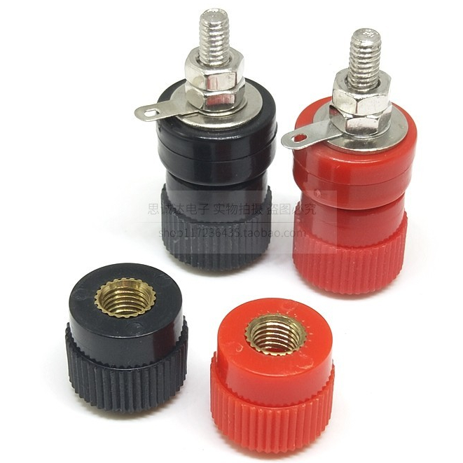 Terminal 4MM Power Terminal เครื่องเชื่อมไฟฟ้าอินเวอร์เตอร์ชาร์จ Terminal JS-999B โลหะผสมสกรูหมวก