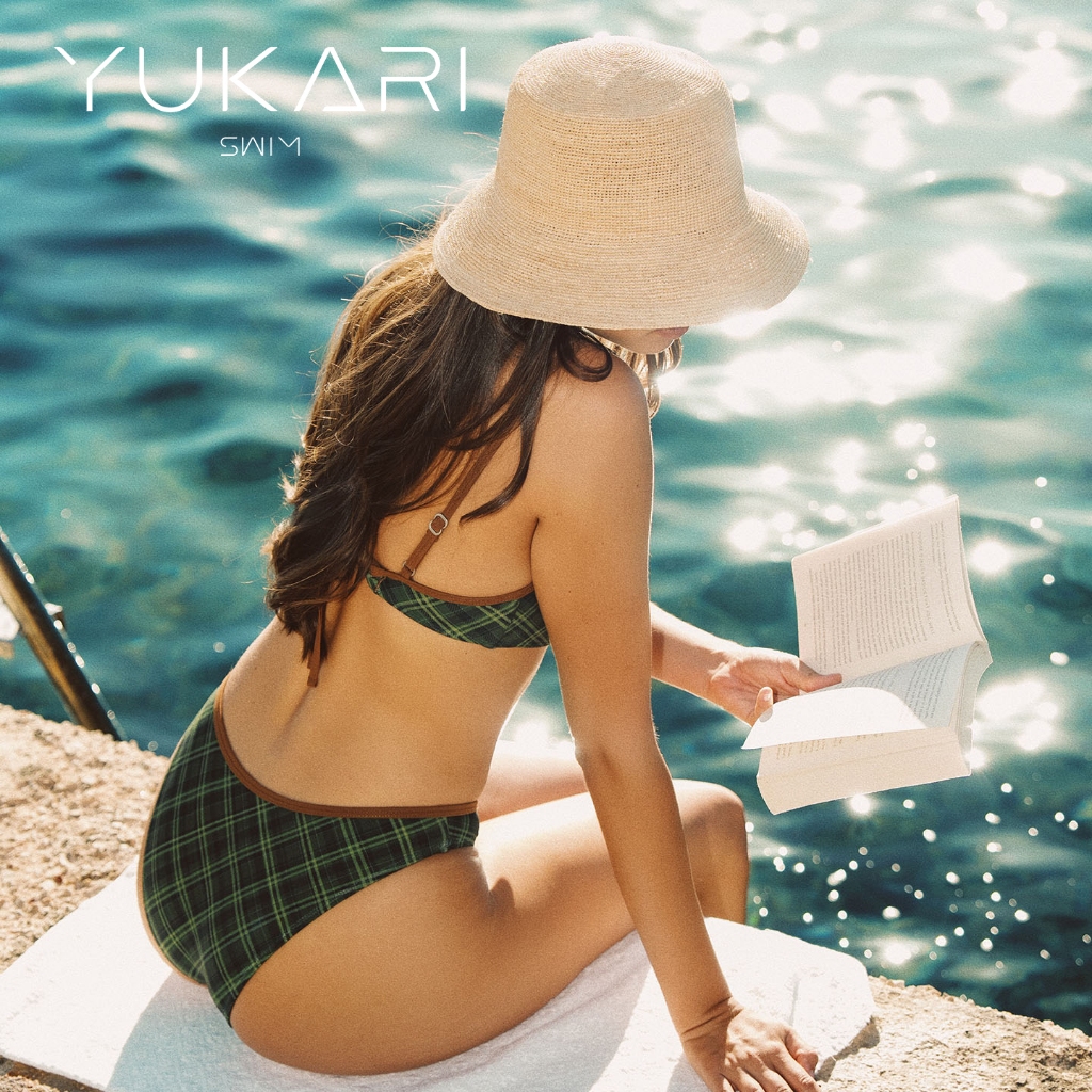 YUKARI SWIM بيكيني ريترو قطعتين سريع الجفاف — صورة 4