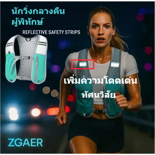 【จัดส่งจากประเทศไทย】🏃🦺เสื้อกั๊ก PICZEN ทำจากไนลอนกันน้ำ น้ำหนักเบาที่มีที่เก็บขวดน้ำและโทรศัพท์ สบายต่อการวิ่งและการปั่นจักรยาน