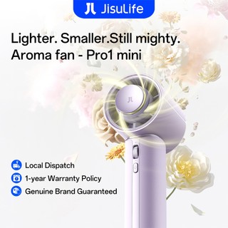 「NEW」JISULIFE Handheld Fan Pro1 Mini Magnetic Aroma Pod PU Leather Portable Rechargeable Hurricane Turbo Pocket Fan Travel Outdoor Concerts  Commute Best Gift