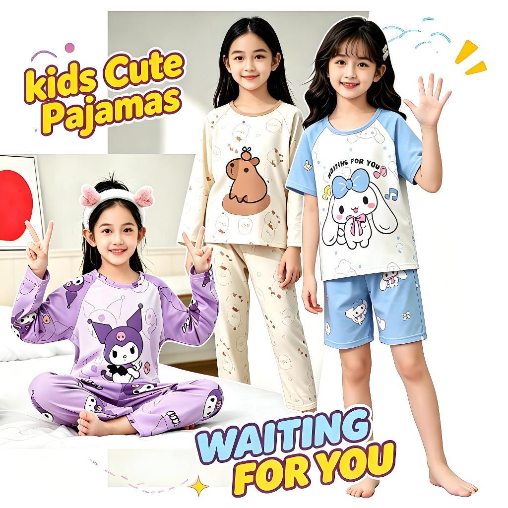 ชุดนอนเด็กผู้หญิงแขนยาว Melody Nightdress สำหรับวัยรุ่นอายุ 4-5 ปี