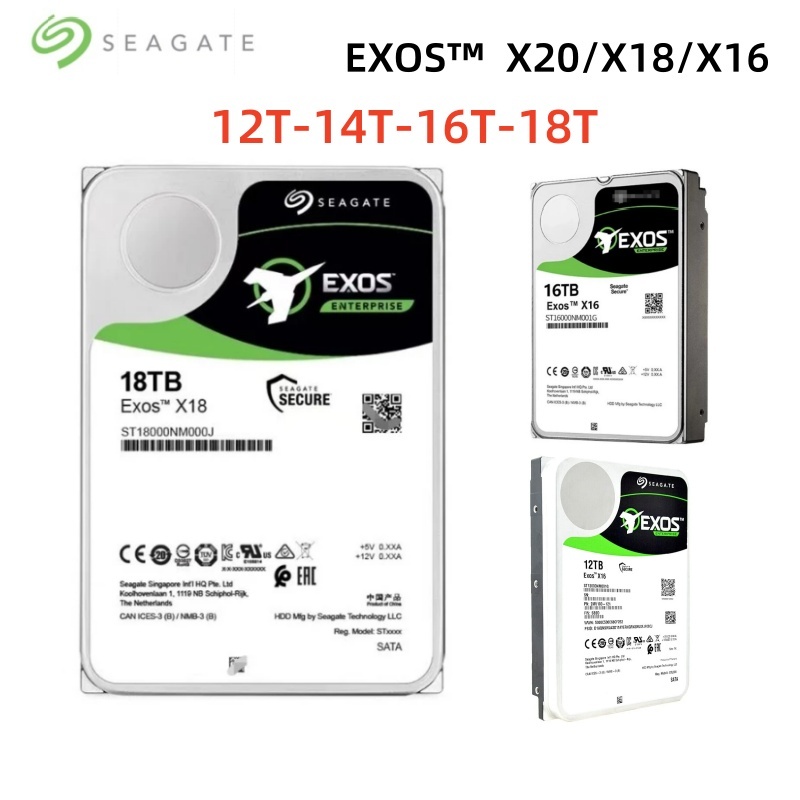 18TB/16TB/14TB/12TB/10TB Seagate ST16000NM000J ฮาร์ดไดรฟ์องค์กรใหม่ NAS server PC ฮาร์ดไดรฟ์สากล