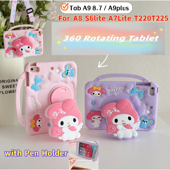 SAMSUNG พร้อมผู้ถือปากกาสําหรับSamsung Galaxy Tab A9 X110 X115 X117 8.7 A9plus X210 X216B X218U A8 S