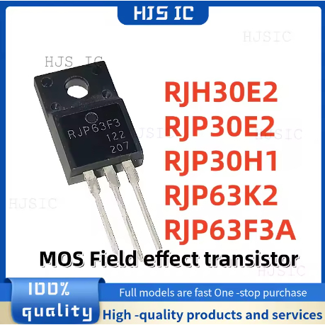 5PCS 100% ใหม่ RJP30E2 RJP30H1 RJP63K2 RJH30E2 RJP63F3A TO-220F RJP63F3 MOS Field ทรานซิสเตอร์คุณภาพ