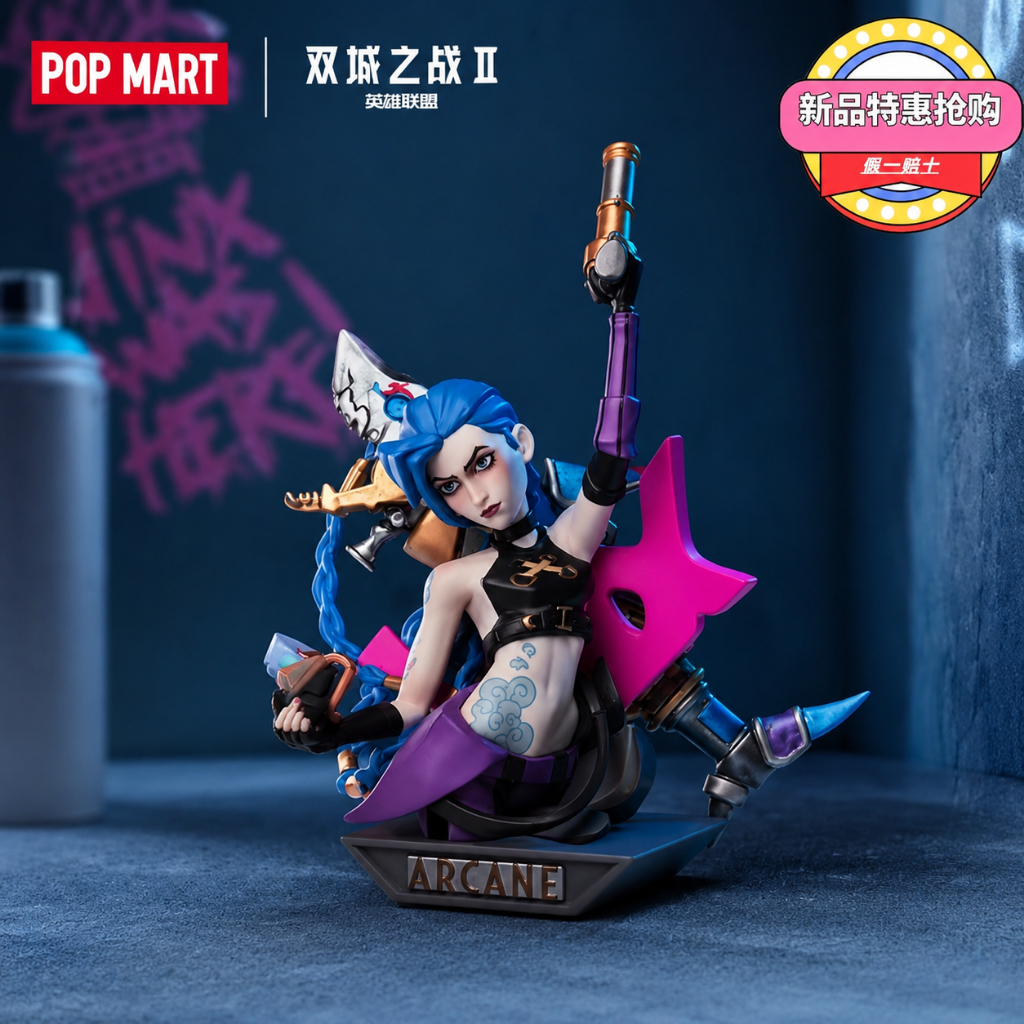 [พร้อมส่ง] POPMART League of Legends Arcane Series กล่องสุ่ม Blind Box Figure ของสะสม